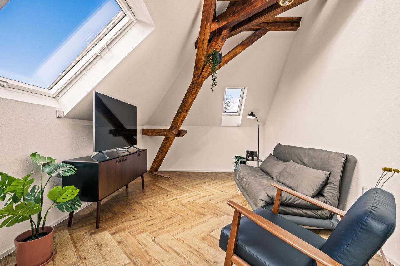 Maisonette-Wohnung Mit Freigelegtem Fachwerk Meckenbeuren Zewnętrze zdjęcie